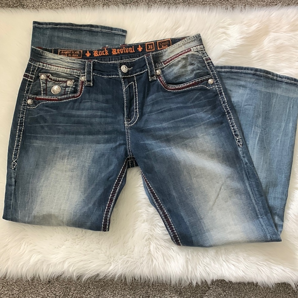 Rock Revival “Conall” Boot Jeans. Size 38.